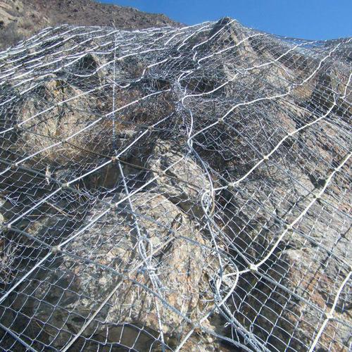 公路被动边坡防护网矿山柔性防护网山体边坡 钢丝绳拦石网